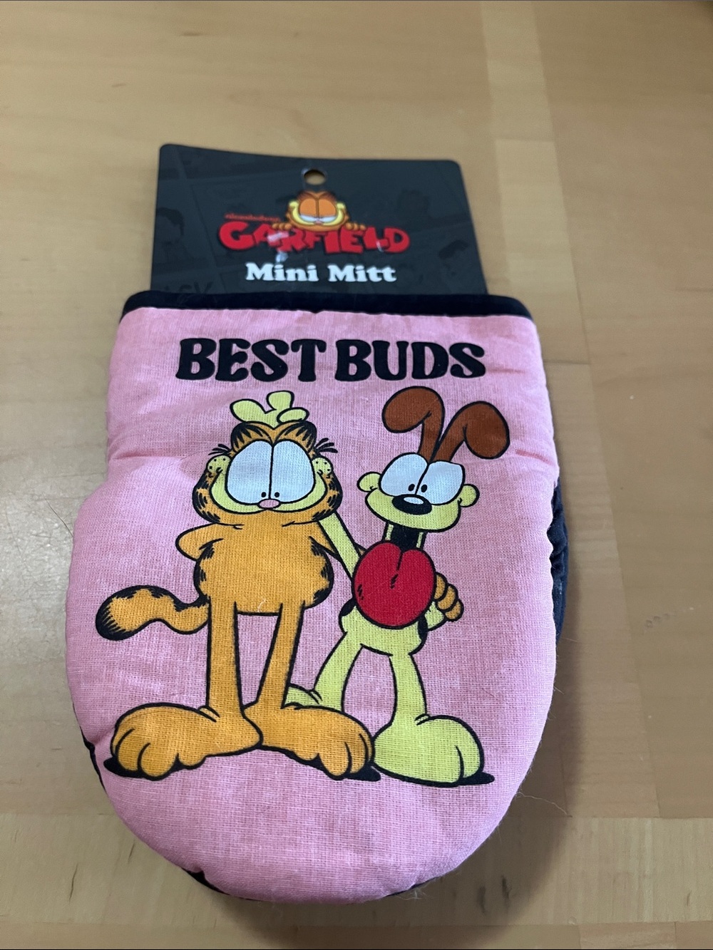 Garfield Mini Mitt Grooming Mitt in Pink - Best Buds Design